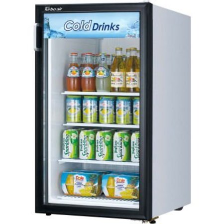 Merchandiser Refrigerator, Swing Glass Door, Counter Top, 5 Cu. Ft., 34-1/8""H - TURBO AIR TGM-5R-N6